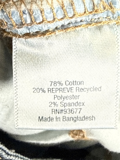St. John's Bay Jeans Cropped Women’s 8 Blue Cotton Blend Stretch Denim Mid Rise