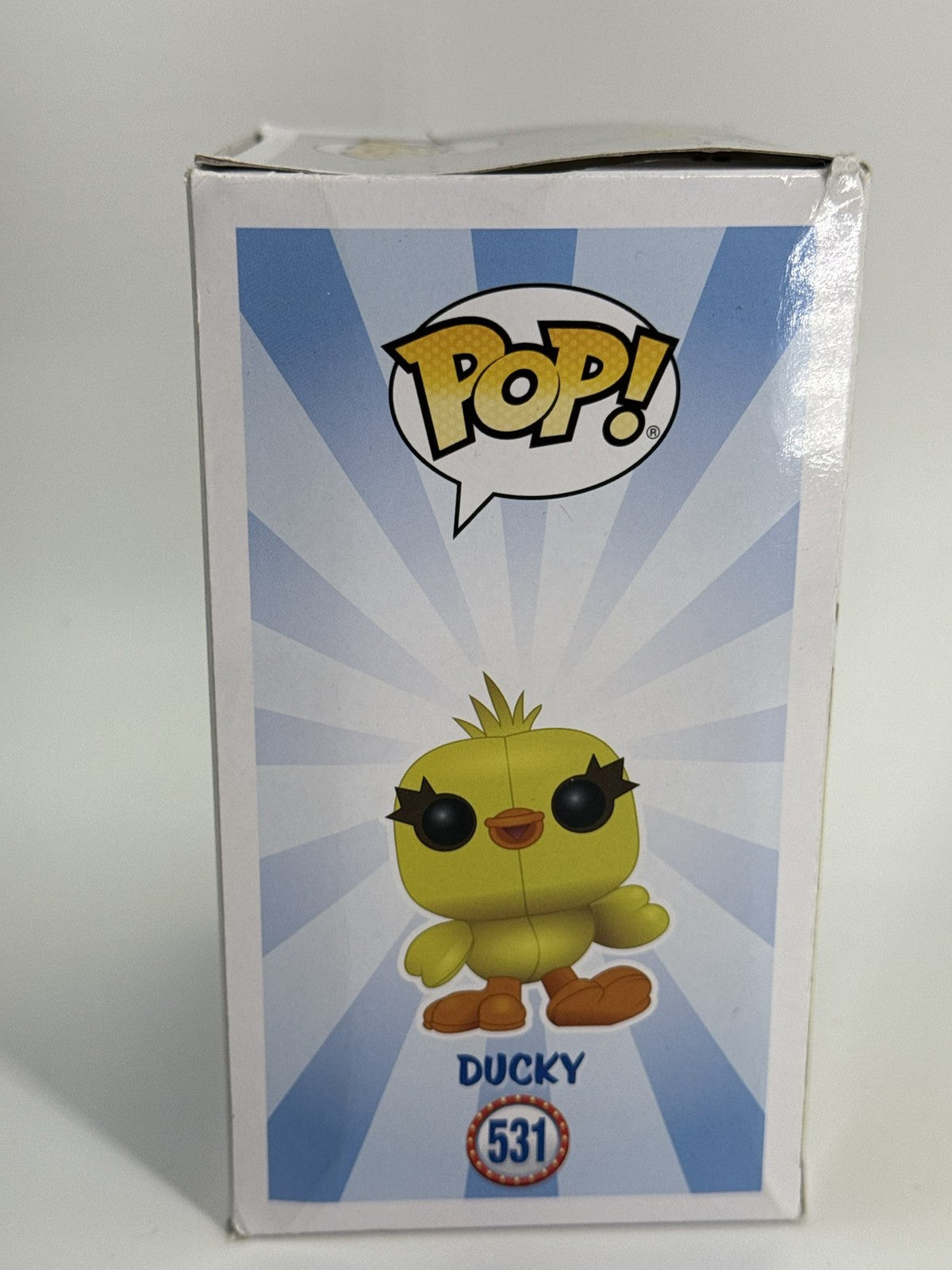Funko Pop Ducky 531 Toy Story 4 Disney Pixar Vinyl Figure Displayed w/ Box Red
