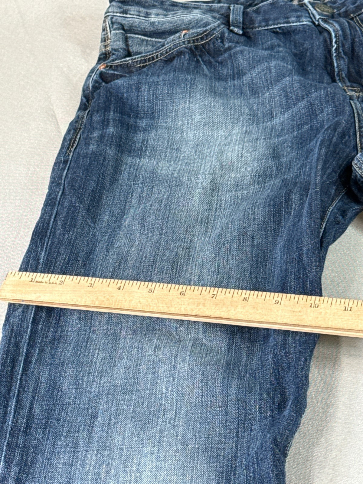 Mavi Matt Jeans Mens 32x34 Blue Straight Leg Medium Wash Denim Pants Fade