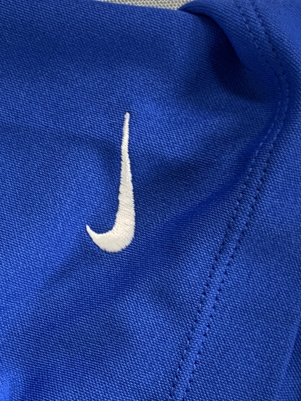 Nike Golf Polo Shirt Mens Large Blue Dri-FIT Tour Performance Athletic Logo 100
