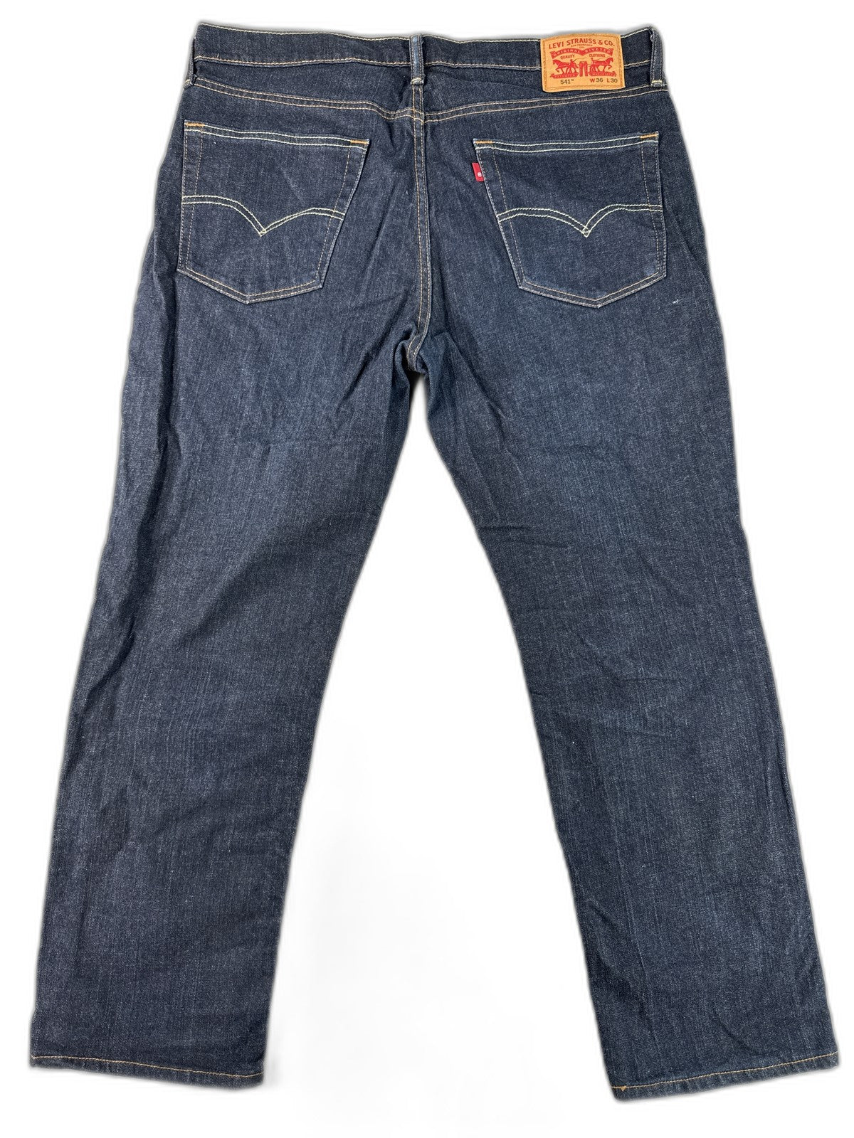 Levi's Straight Fit Jeans W36 L30 Dark Blue Denim Made in Mexico