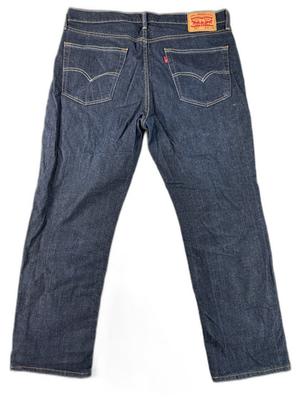Levi's Straight Fit Jeans W36 L30 Dark Blue Denim Made in Mexico