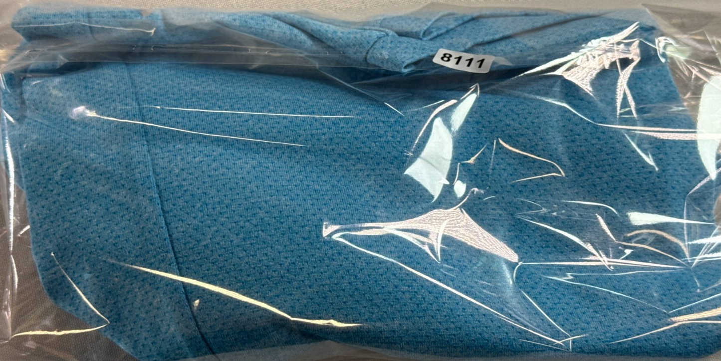 New Balance Mens M Sky Blue Performance Athletic Tee Short Sleeve Mesh Running