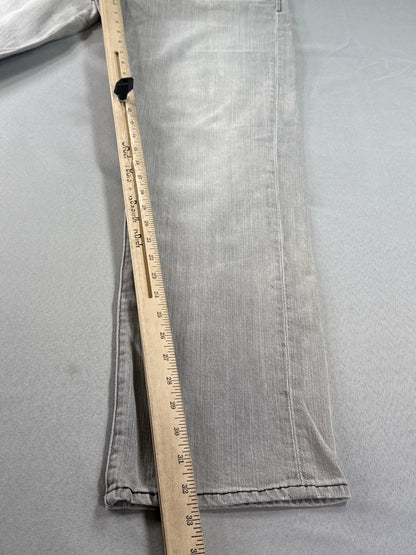 Levi's Straight Leg Jeans W36 L32 Gray Cotton Spandex Classic Fit Pockets