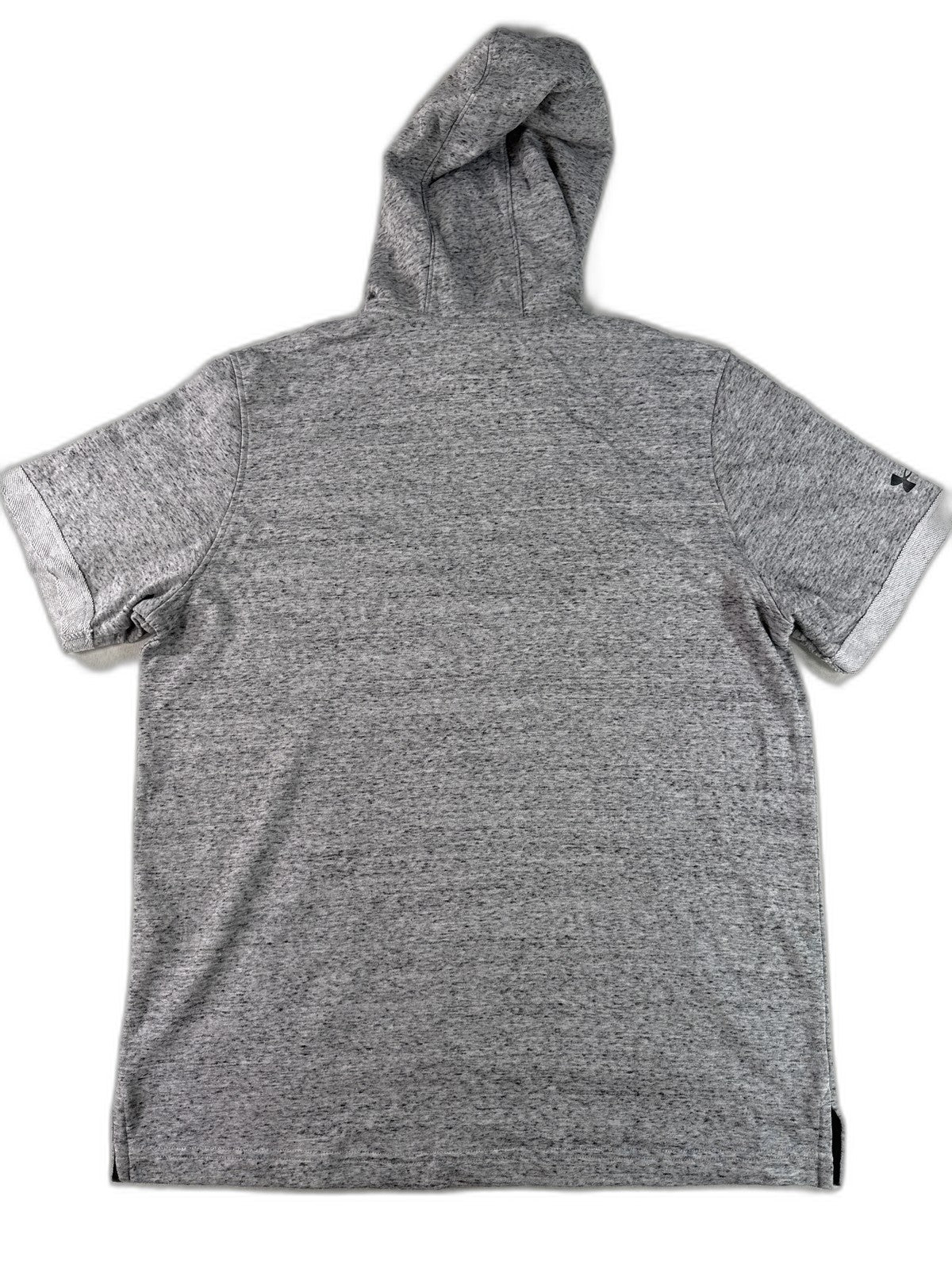 Under Armour MR Sports Hoodie LG Gray Cotton Blend Graphic Hooded Short Red