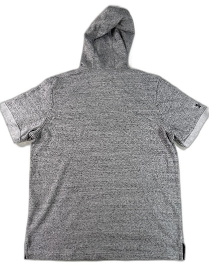 Under Armour MR Sports Hoodie LG Gray Cotton Blend Graphic Hooded Short Red