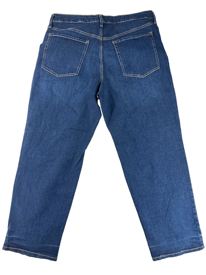 OLD NAVY JEANS 18 Womens OG Loose High Rise Blue Denim Secret Smooth Pocket Pant
