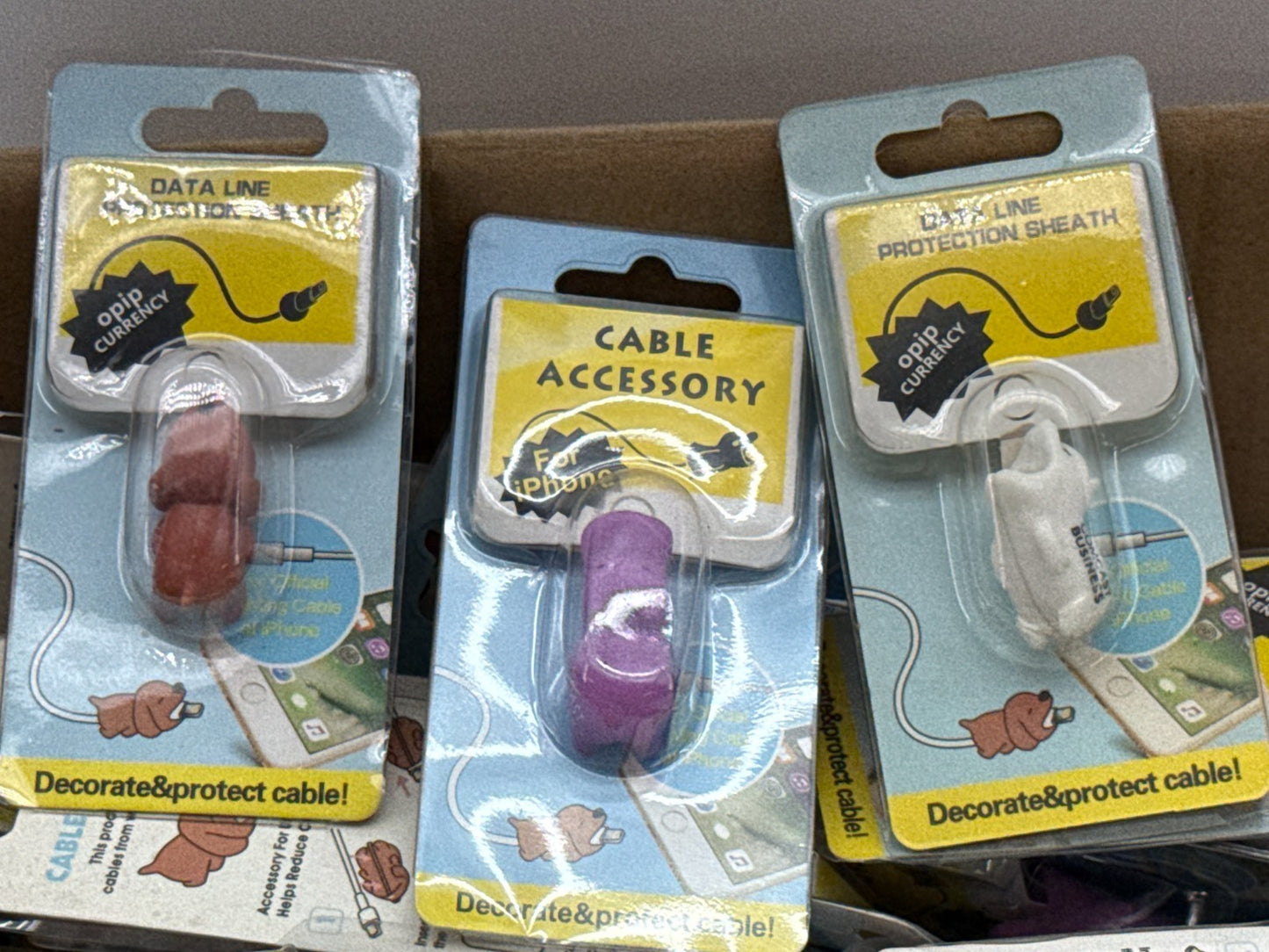 Cable Protector Charger Animal Cute Cord Saver Data Line iPhone Lot Bulk Apparel