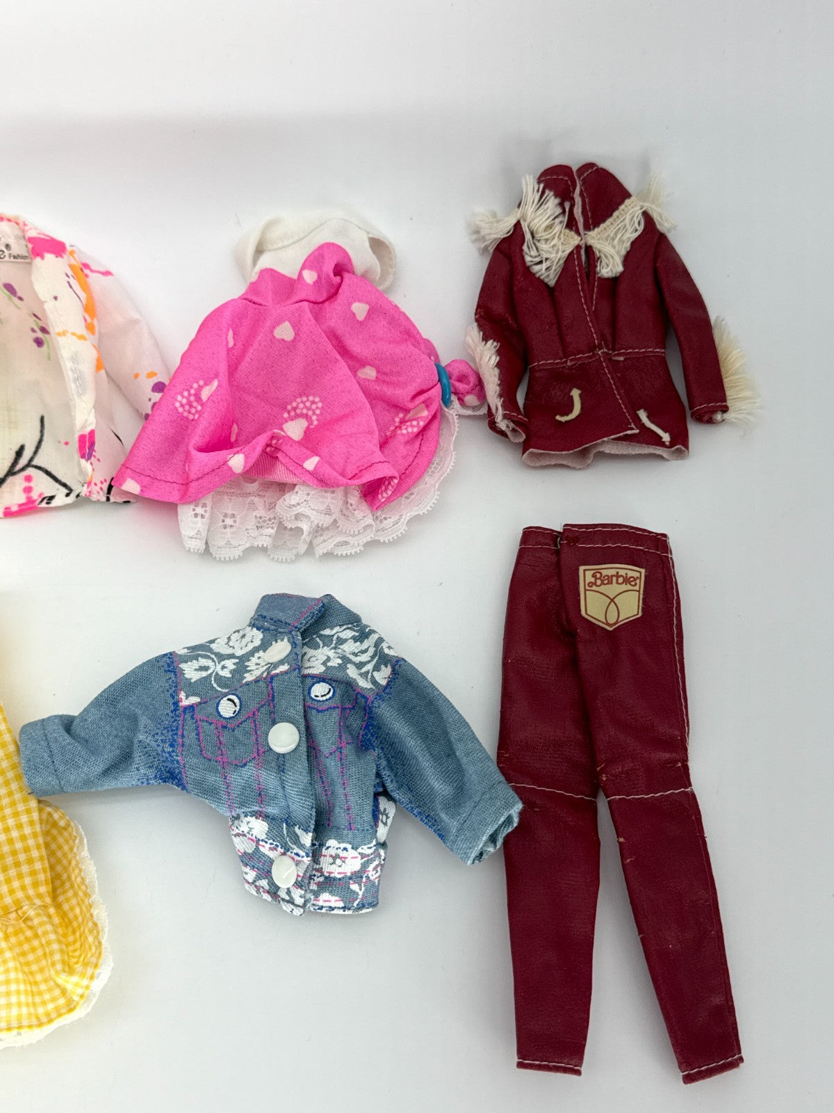 Vintage Barbie Clothes Lot Genuine Barbie Fashion Tagged 1970s 80s Dress Jacket