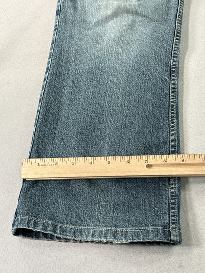 Caslon Straight Leg Jeans Womens 10 Blue Stretch Denim Mid Rise Cotton Spandex