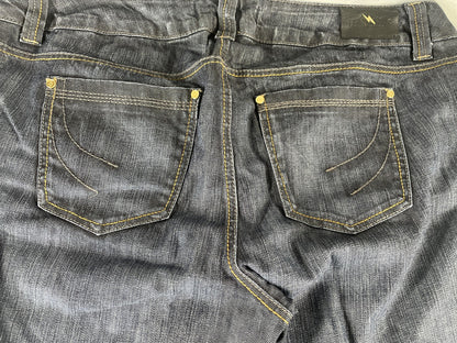 Freestyle Revolution Jeans Womens 22 Blue Bowie Sand Stretch Denim Straight Leg