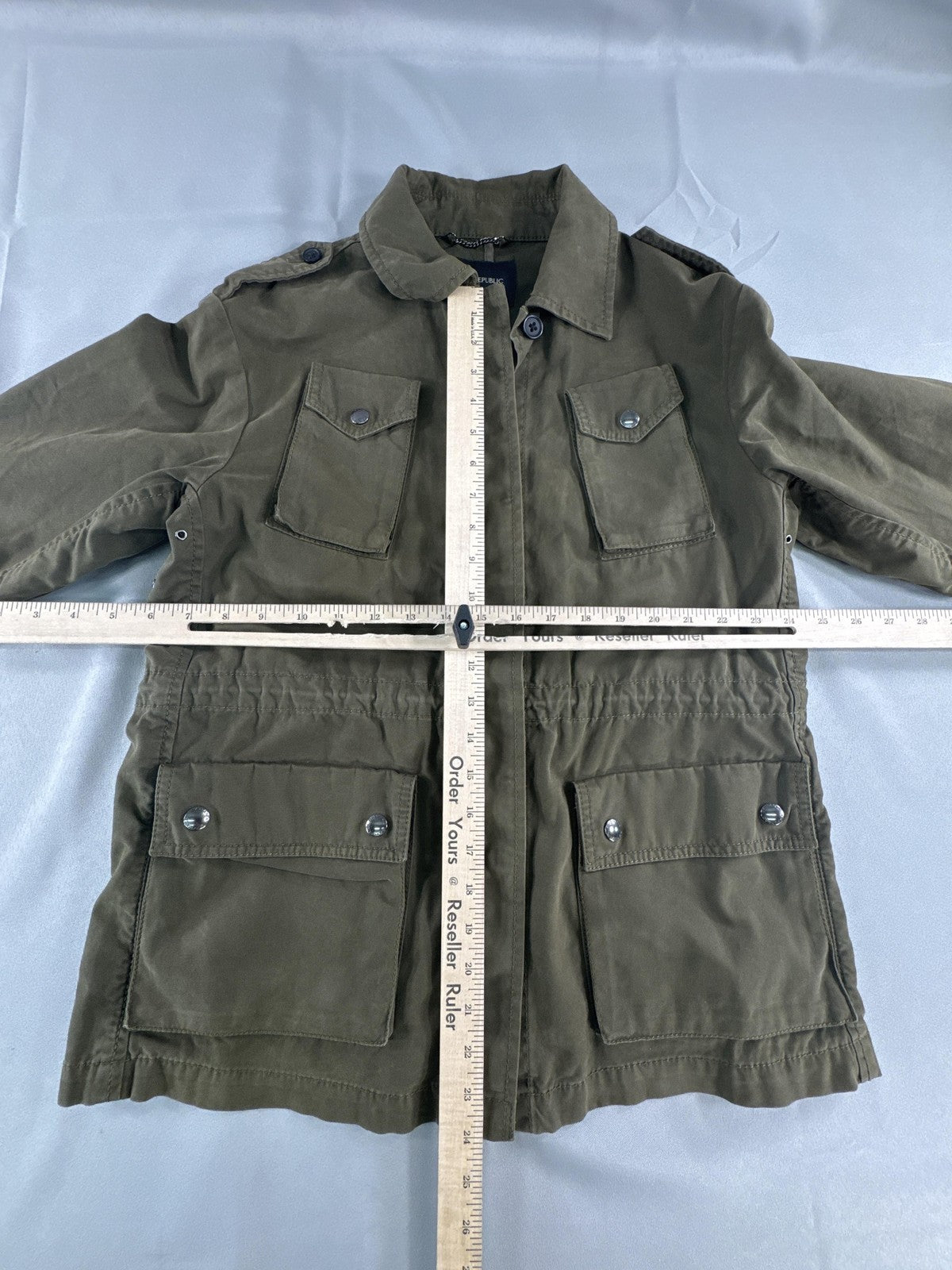 Banana Republic Jacket Womens XS Petite Utility Military Pockets RN54023 Apparel