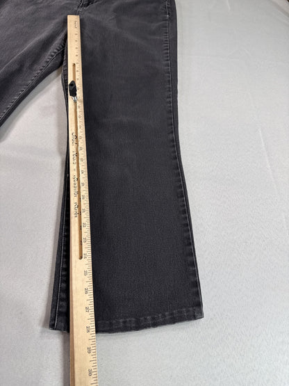 Gloria Vanderbilt Jeans Womens 16 Black Cotton Blend Straight Leg Regular Fit