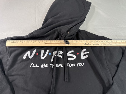 INDEPENDENT TRADING COMPANY Nurse Medical Hoodie M Black Cotton Pullover Women