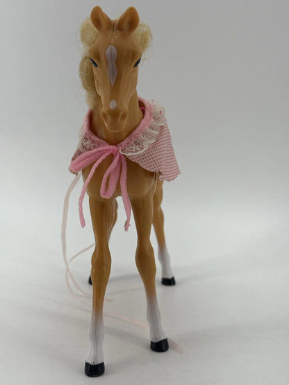 1983 Mattel Barbie Dream Horse DIXIE Palomino Foal w/ Blanket Apparel Clothing