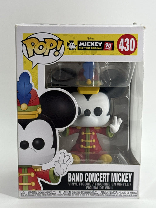 Funko Pop Band Concert Mickey 430 Disney 90 Years Vinyl Figure Displayed Apparel