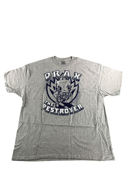 Marvel Drax The Destroyer Shirt Mens 2XL Gray Funko Guardians of the Galaxy Blue