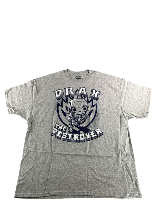 Marvel Drax The Destroyer Shirt Mens 2XL Gray Funko Guardians of the Galaxy Blue