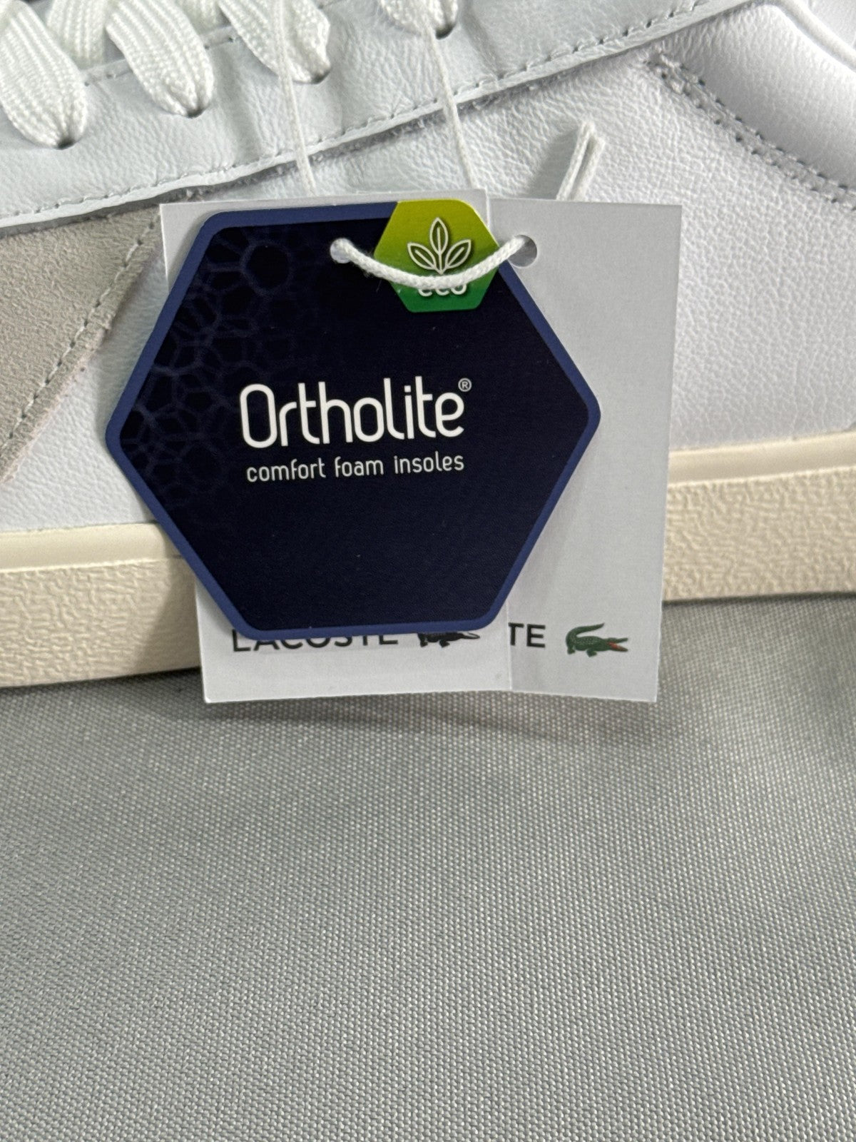 Lacoste Baseshot Pro 125 Shoes Mens Size 12 White Leather Sneakers 749SMA0063