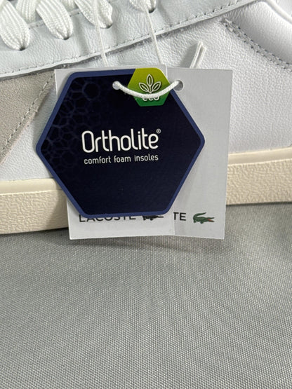 Lacoste Baseshot Pro 125 Shoes Mens Size 12 White Leather Sneakers 749SMA0063