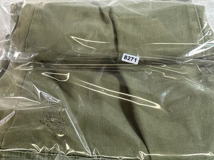 TIME TRU Cargo Pants Womens 18 Olive Green Cotton Relaxed Fit Distressed Ripped