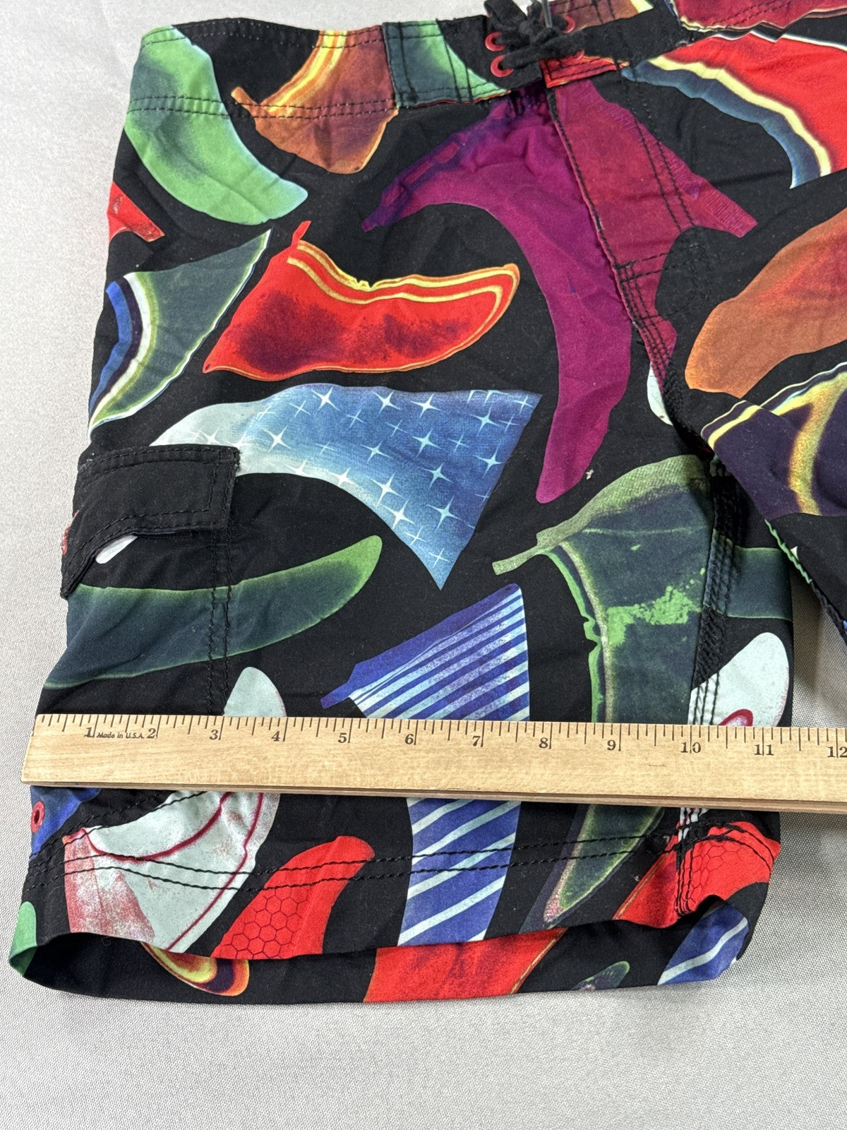 Billabong Board Shorts 34 Multi Color All Over Print 100% Polyester Surf