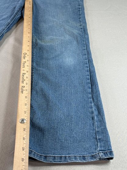 Mudd Bootcut Jeans Womens 12 Short Blue Stretch Denim Mid Rise Flap Pocket