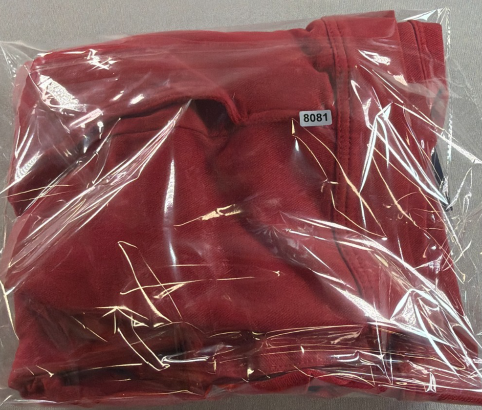 Coldwater Creek Red Denim Jacket Womens Medium Stretch Button Front Trucker