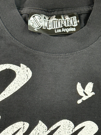Jesus Siempre Black Graphic Tee Religious Art Siempre Global Mens Shirt
