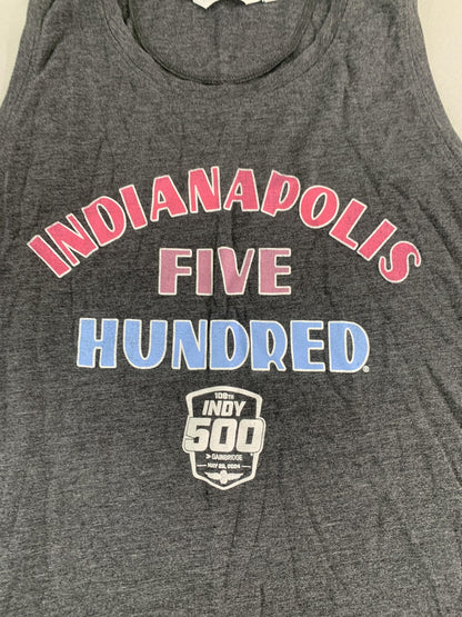 Indianapolis 500 Shirt Womens Medium IndyCar Racing Tank Top 108th Race 2024 Red