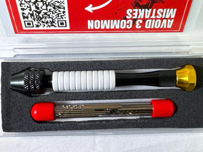 Pin Vise Hand Drill CRAFT911 Micro Drill Bits Precision Jewelry Hobby Tool NWT