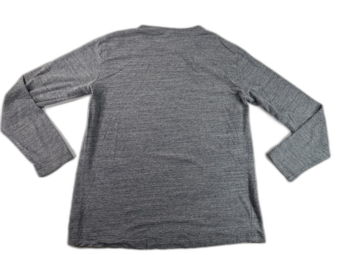 ATHLETIC WORKS Shirt M (38 40) Gray Knit Long Sleeve Crewneck Regular Fit