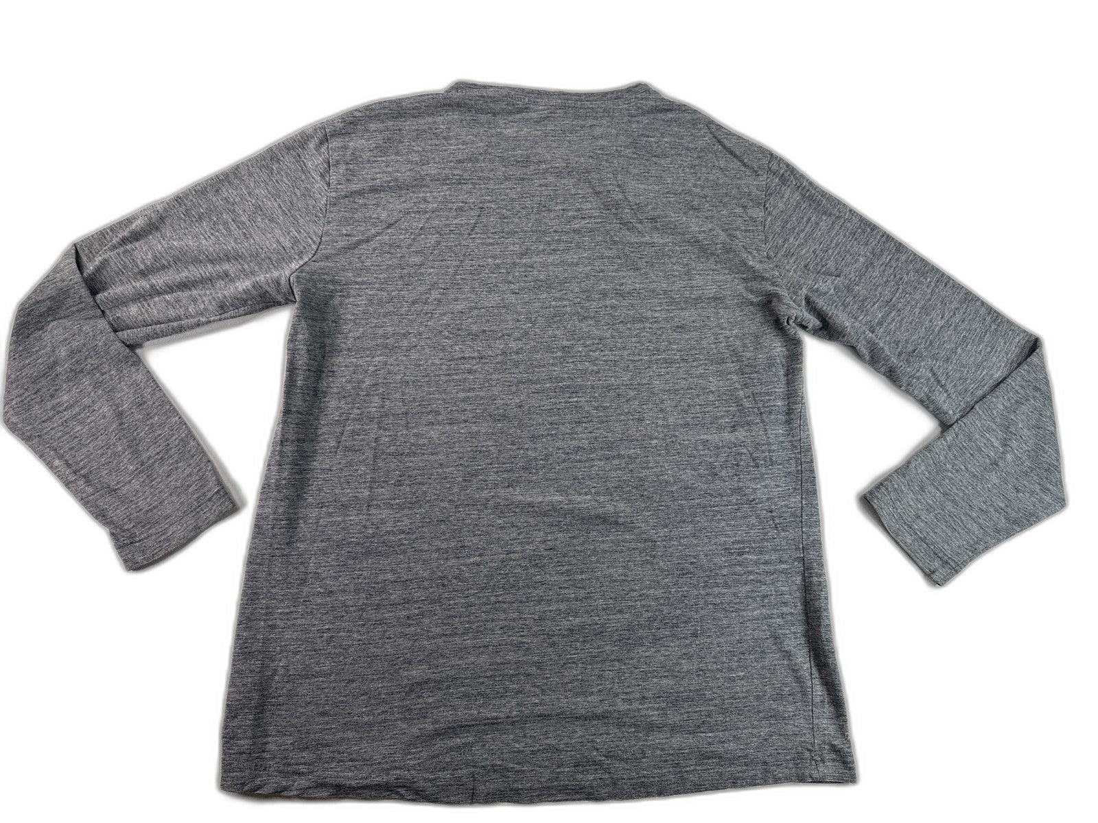 ATHLETIC WORKS Shirt M (38 40) Gray Knit Long Sleeve Crewneck Regular Fit