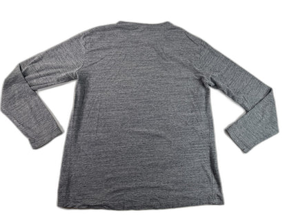 ATHLETIC WORKS Shirt M (38 40) Gray Knit Long Sleeve Crewneck Regular Fit