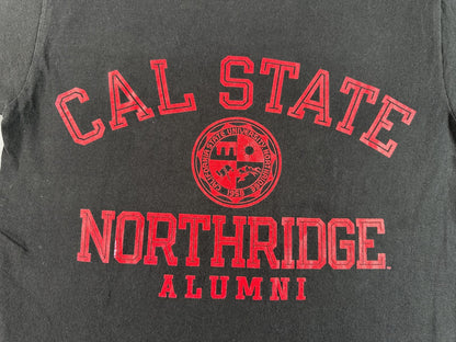 Champion Cal State Northridge Graphic Tee S Black Cotton Short Sleeve Shirt