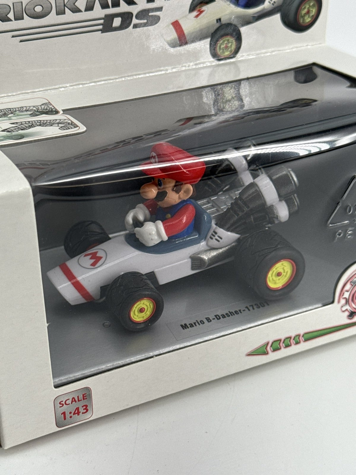 Mario Kart DS Mario B Dasher 1:43 Pull Back Diecast Stadlbauer Nintendo Car 143