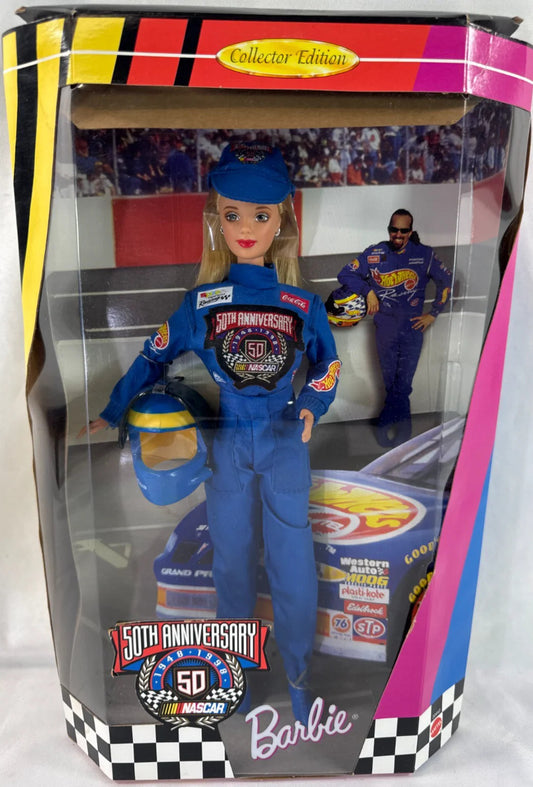 1998 Barbie NASCAR 50th Anniversary Collector Edition Doll Mattel Racing NIB