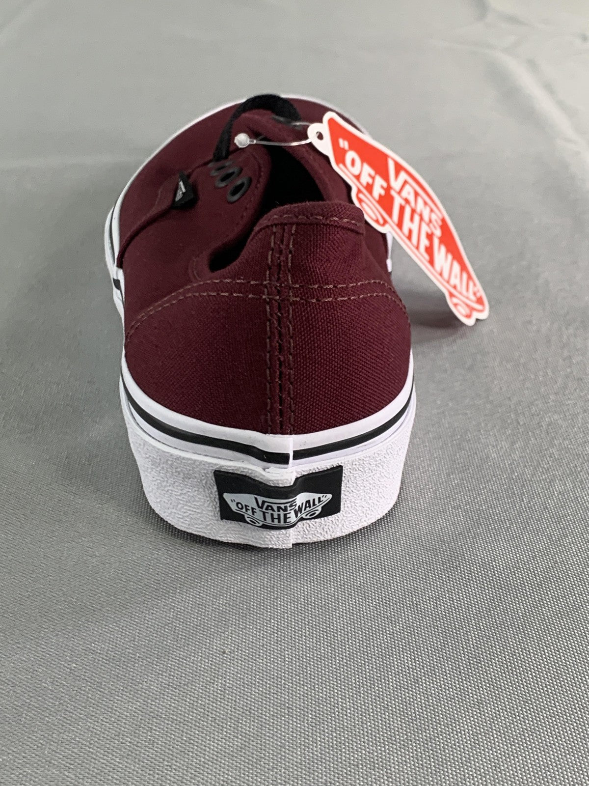 Vans Authentic Shoes Mens Size 6 Port Royale Black Low Top Canvas Womens 7.5