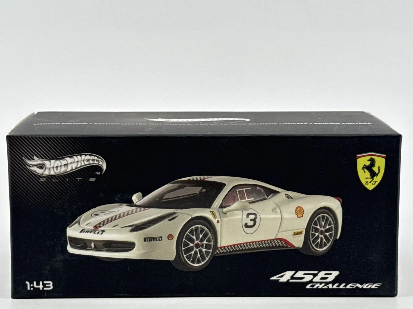 Hot Wheels Elite Ferrari 458 Challenge 1:43 Diecast Model X5504 Red Car 143 NWT