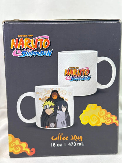 Naruto Shippuden Just Funky 16oz Ceramic Mug Naruto Sasuke Obito Anime Art 1239