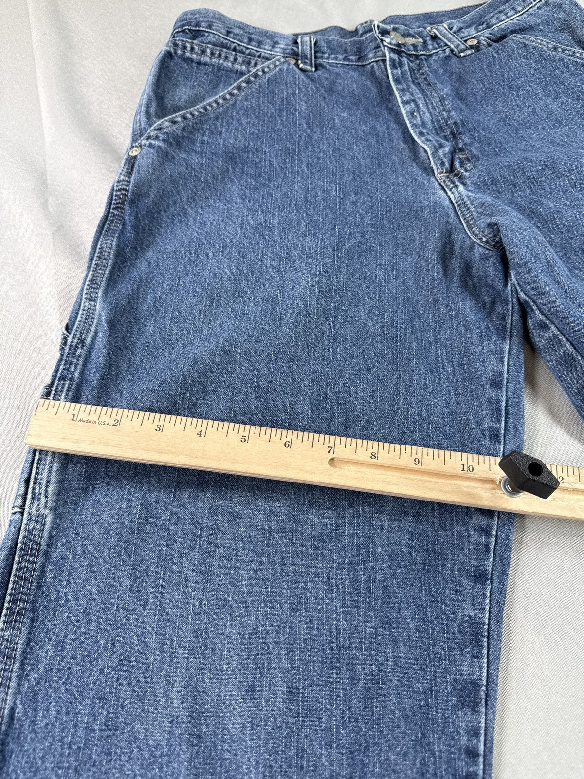 Wrangler Jeans 29 x 30 Mens 29x30 Blue Denim Straight Leg Vintage Wash Cotton