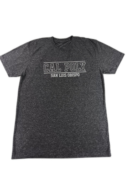Cal Poly San Luis Obispo College Graphic Tee Mens Black Heather Short Sleeve USA