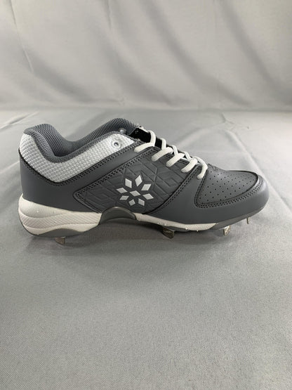 Ringor RIP-IT Diamond Softball Cleats Womens 8 Gray Charcoal White Metal Shoes