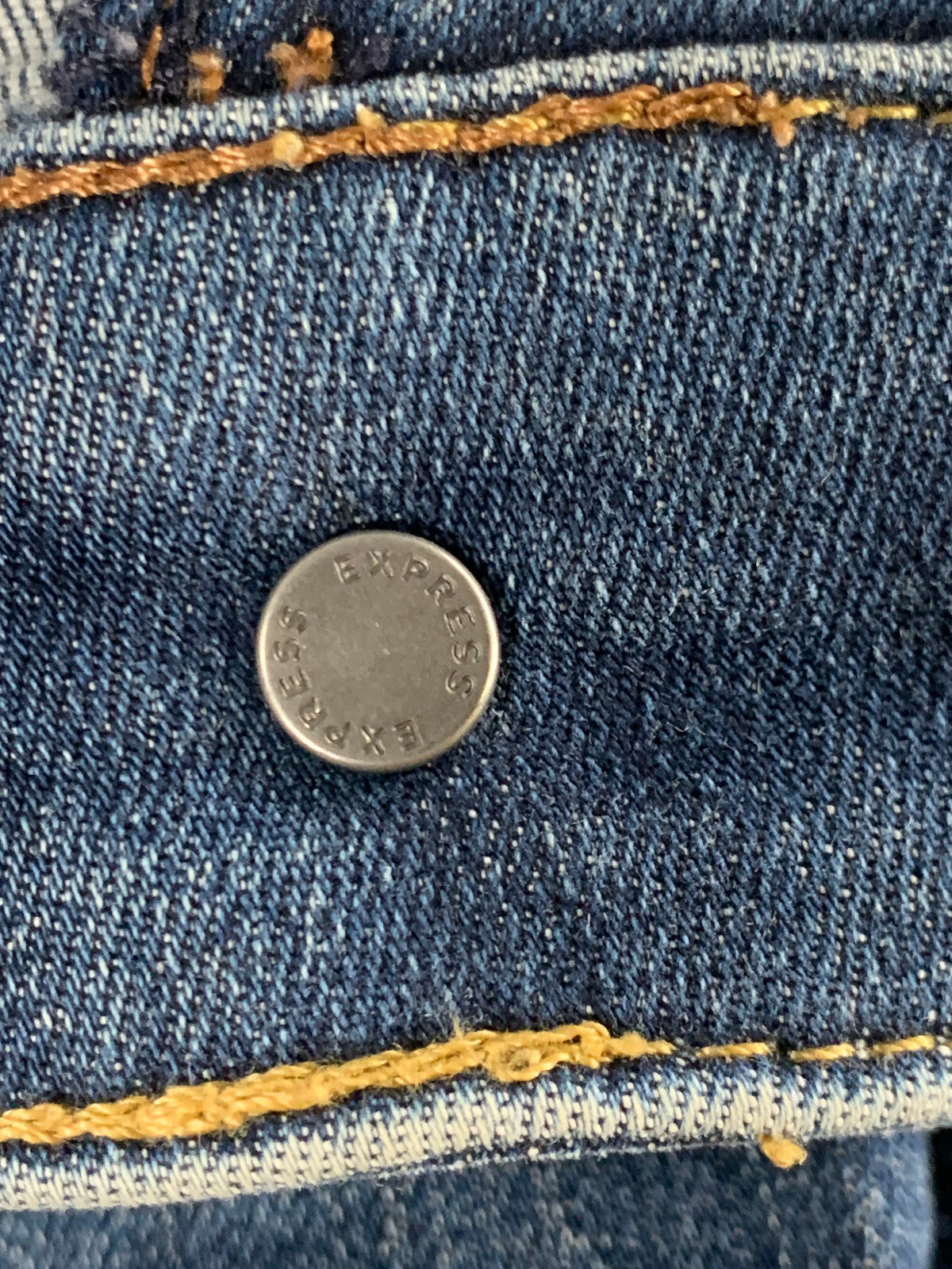 Express Skinny Hyper Stretch Jeans Womens 29x30 Dark Wash High Rise Denim Fit