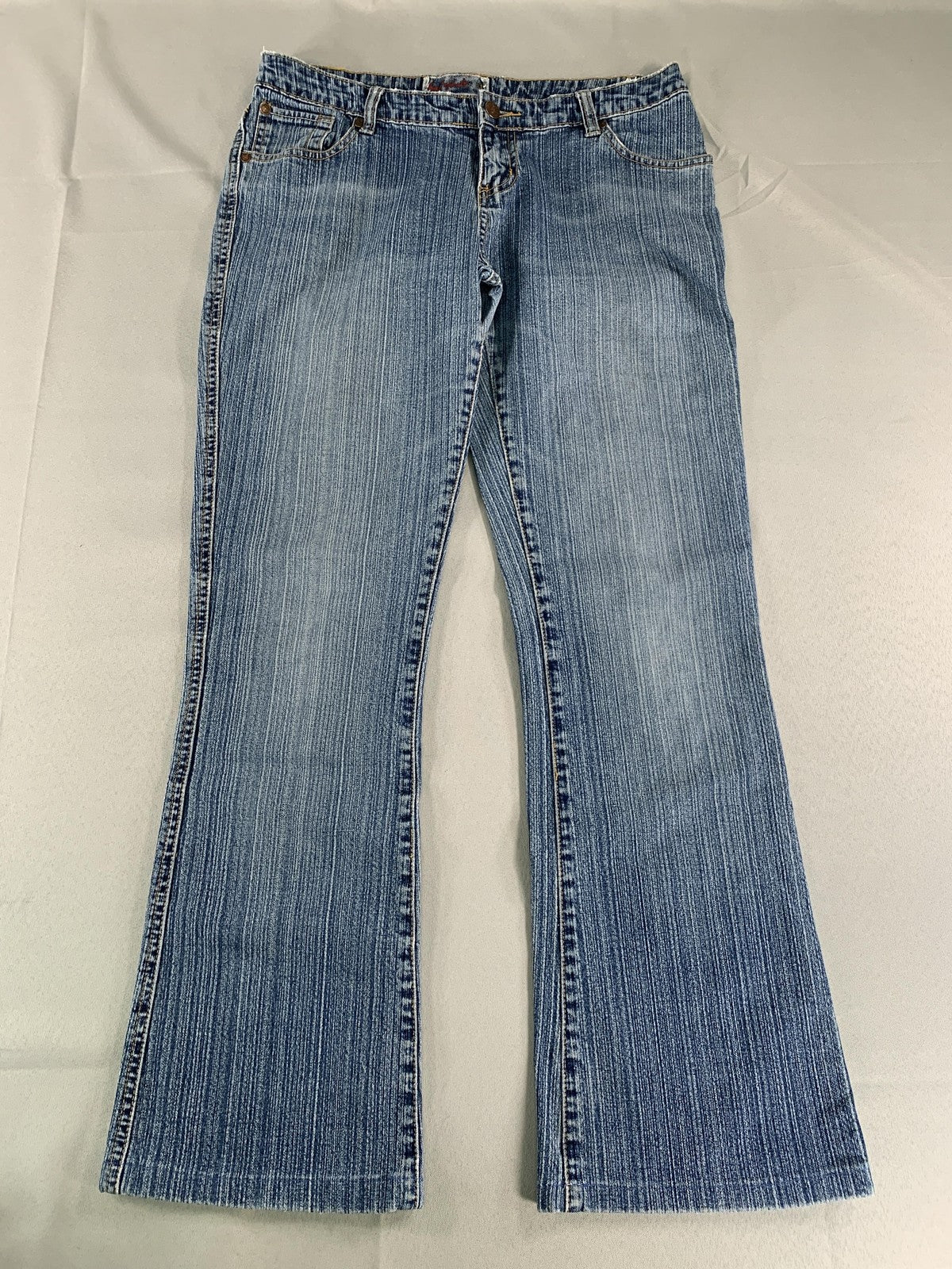 Blue Asphalt Jeans Womens 11 Blue Chloe Flare Stretch Denim Vintage Y2k 2000s