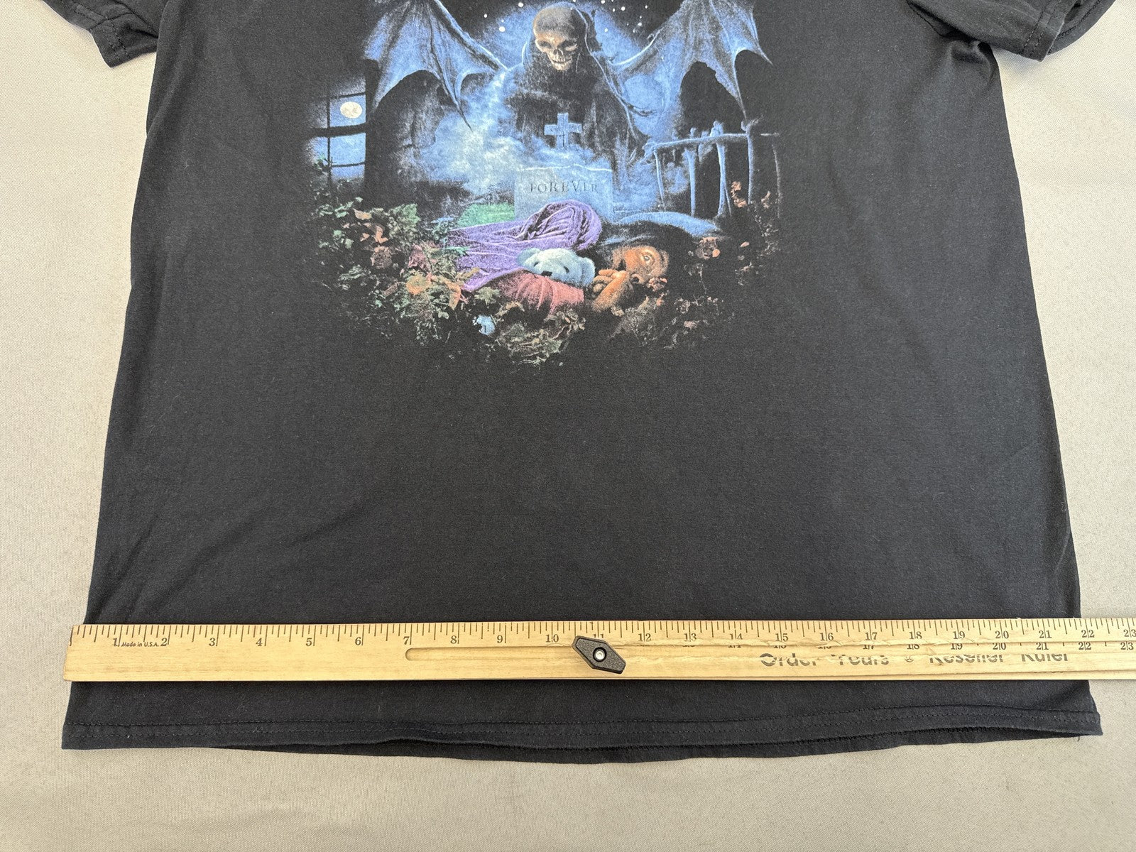 Avenged Sevenfold Graphic Tee Large Black Cotton Regular Fit Short Sleeve