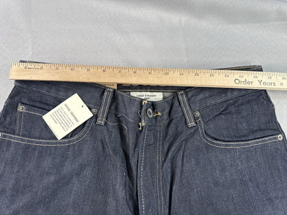 Levi's 569 Straight Leg Dark Wash Denim Jeans W34 L30 100% Cotton New Tags Mid