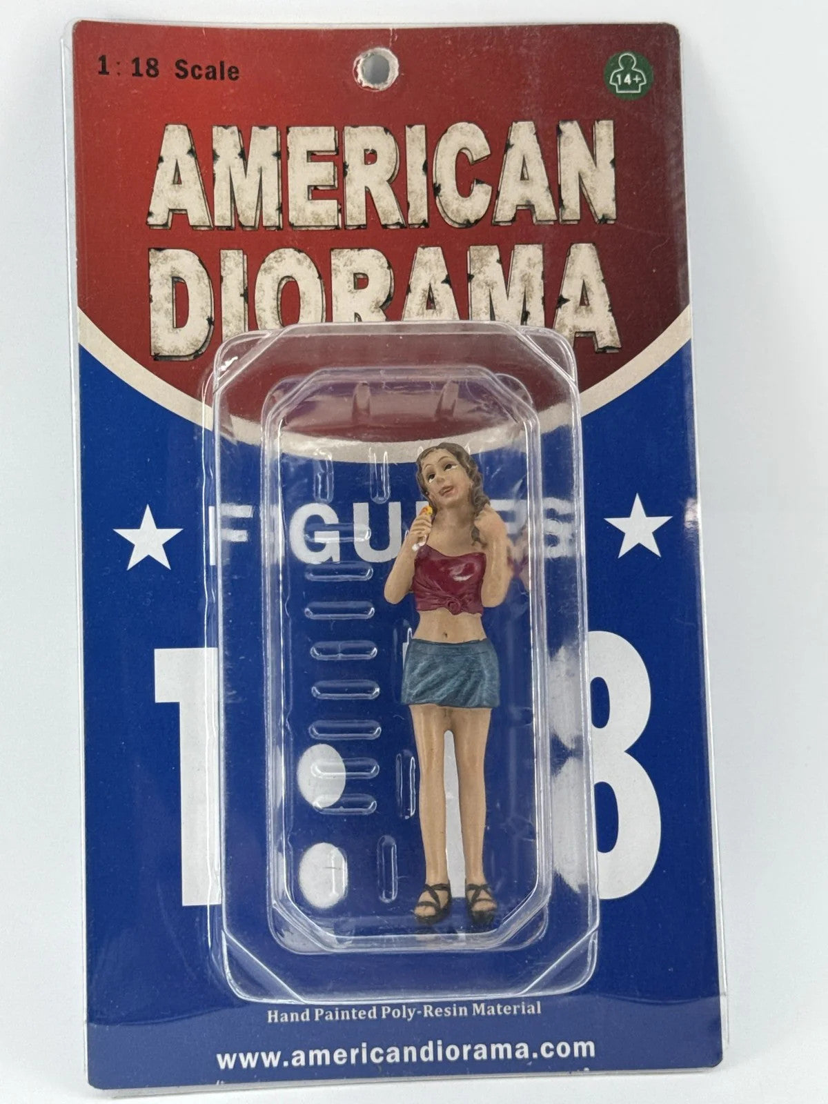 American Diorama 1:18 Lady Figure Ice Cream Girl Resin Model Car Scene New 118