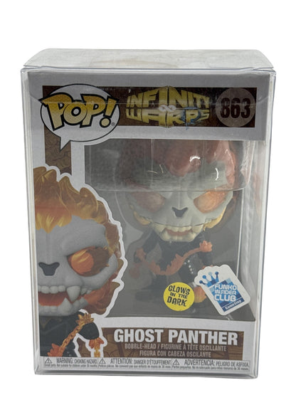 Funko Pop Marvel Ghost Panther 863 GameStop Glow In Dark Multicolor Protector