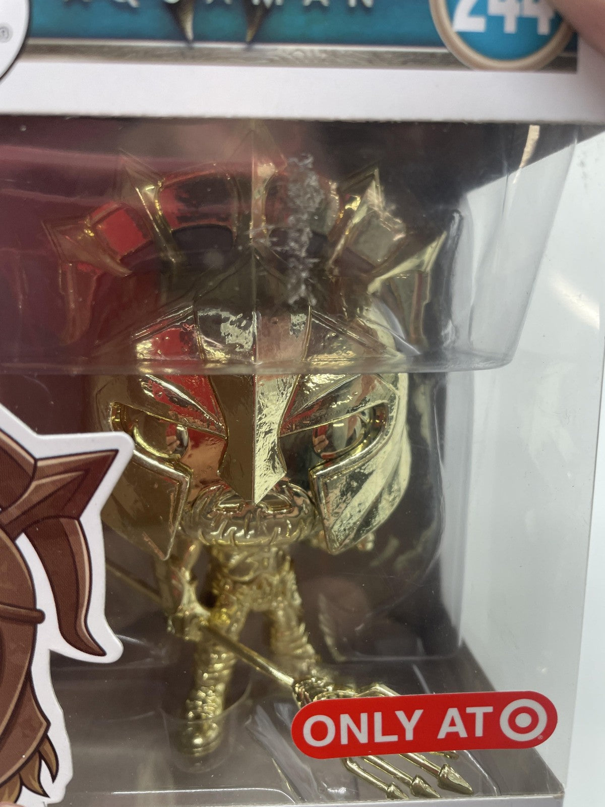 Funko Pop Aquaman Arthur Curry As Gladiator #244 Gold Chrome Target Vinyl Figure